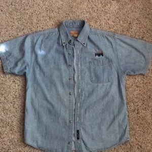 Cisco systems denim shirt